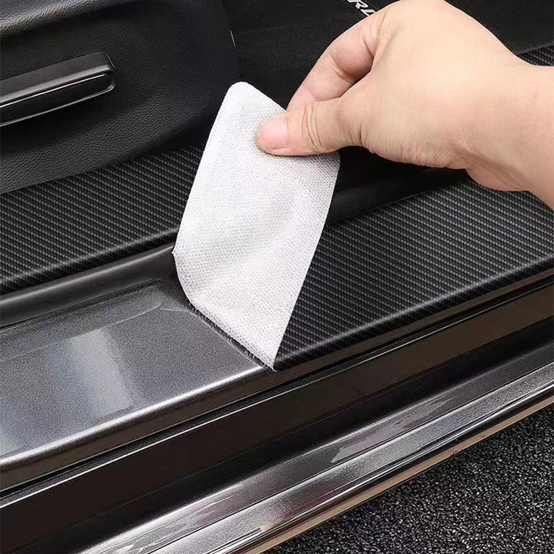 ドア敷居プレートプロテクターステッカー炭素繊維ステッカー防水 - Crepe Pan Carbon のレビューと価格